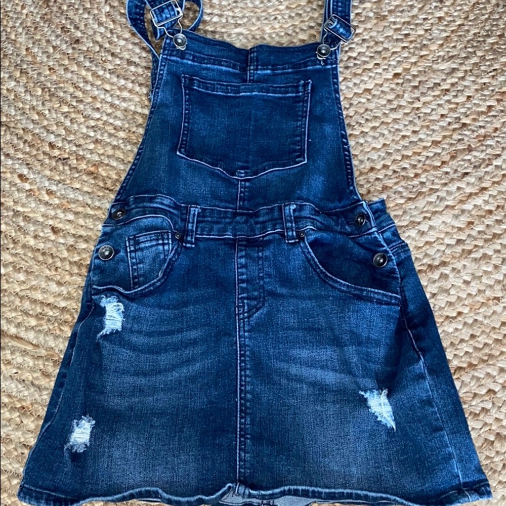Jean skirt overall.